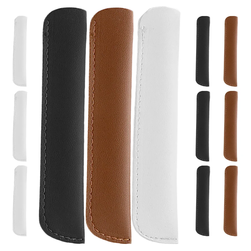 

12Pcs PU Pen Pouch Sleeve Portable Organizer for Stylus Ballpoint Fountain Pens Home Office School Pen Storage