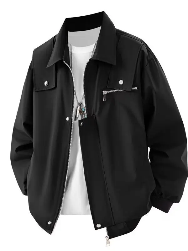 

Легкий кардиган-свитшот Bla ort, мужская куртка в американском стиле с воротником-стойкой, новинка 2025 года, мужская модная верхняя одежда