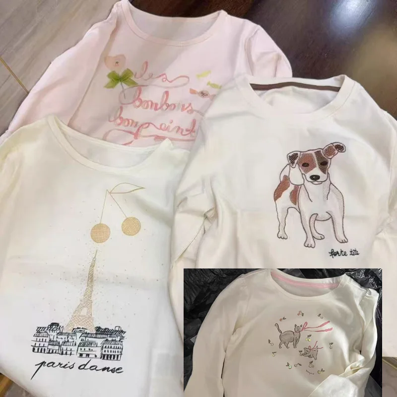 

2025 BP Autumn Animal Print Girls T-shirt Kids Boys Top Cotton Soft Children T-shirts Baby Boy Clothes Kids Clothes Boys