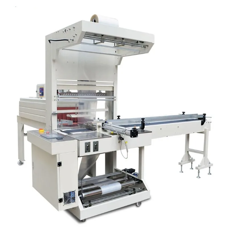 Full Automatic PE Film Sleeve Shrink Wrapping Packaging  Machine For Bottles Cartons Box