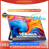 15.6” 144Hz/60Hz Portable Monitor IPS Panel Secondary Display FHD 1080P 16:9 Type-C HDMI For Cell phone Xbox Switch Laptop