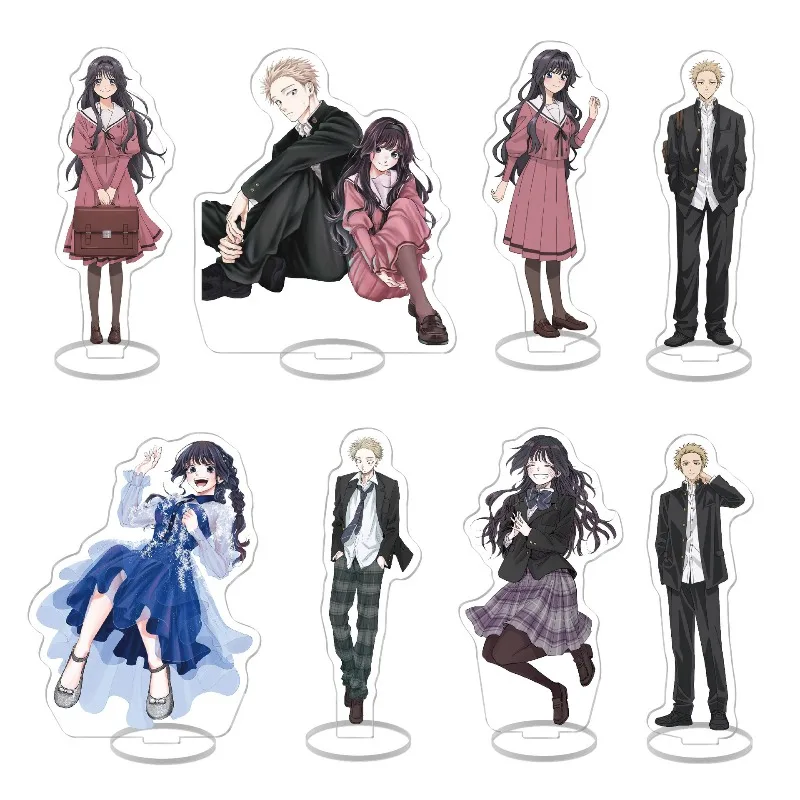 Support en acrylique personnalisé Anime « La fleur parfumée éclose avec dignité » – Plaque décorative pour filles, cadeau de mariage ou de fête, 15 cm