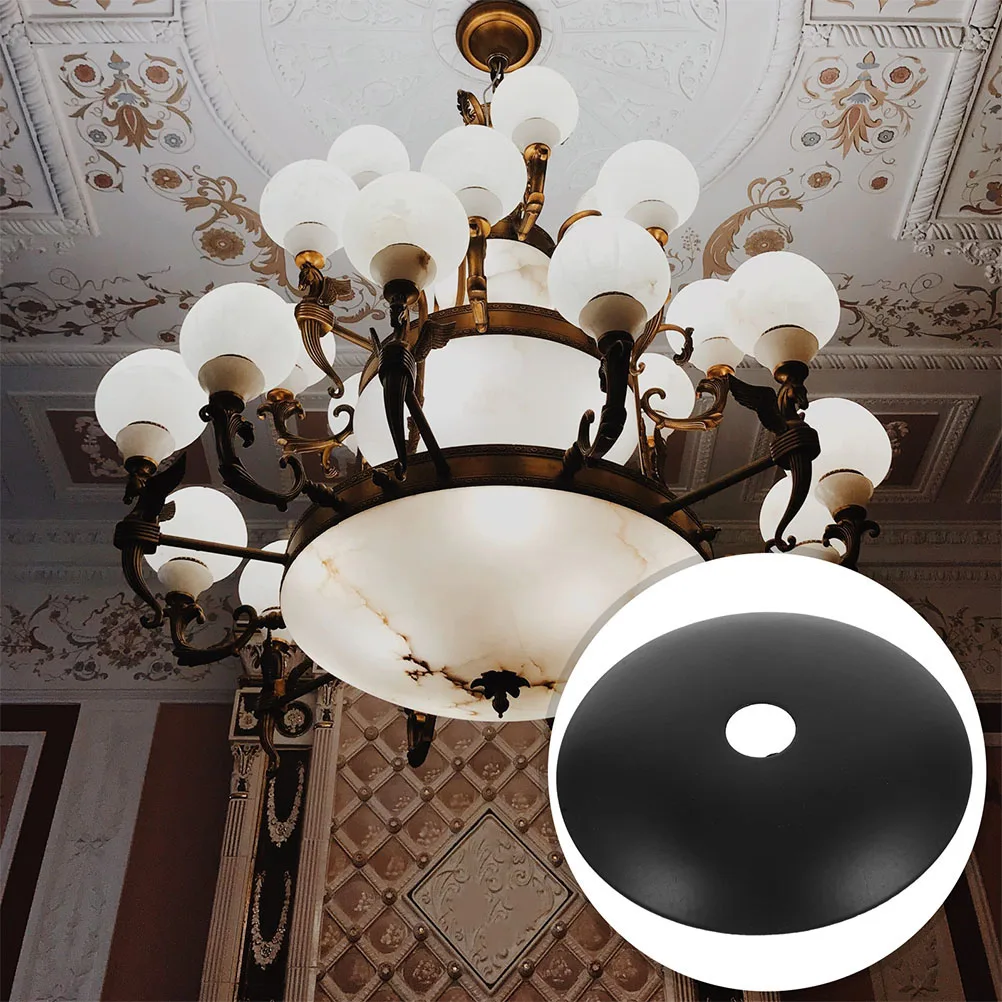 

6PCS Chandelier Tray Round Canopy Light Plates Black Metal Ceiling Fixture Cover HOLDER Ceiling Plate Holder Light Fittings