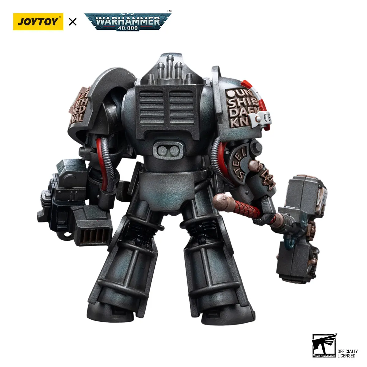 JOYTOY Warhammer 40,000 1/18 Figuras de Ação Cinza Cavaleiros Nemesis Dreadknight (Incluindo figuras de ação) Anime Modelo Militar