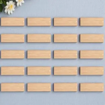 20 قطعة المواد المرجعية الخيزران الإبداعية فارغة DIY بها بنفسك الحرفية العلامات للحلي الإشارات المرجعية لتقوم بها بنفسك المرجعية لم تنته معلقة العلامة