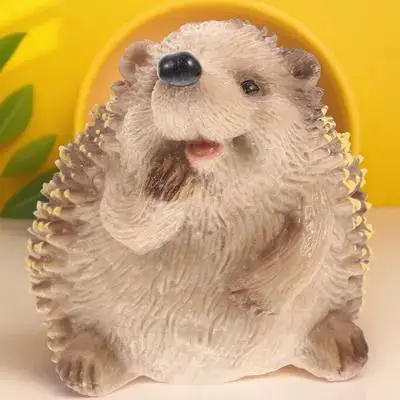 مصغرة القنفذ حديقة مصغرة زخرفة الديكور زخرفة الحيوانات الصغيرة لحديقة بونساي ديكور المناظر الطبيعية الصغيرة