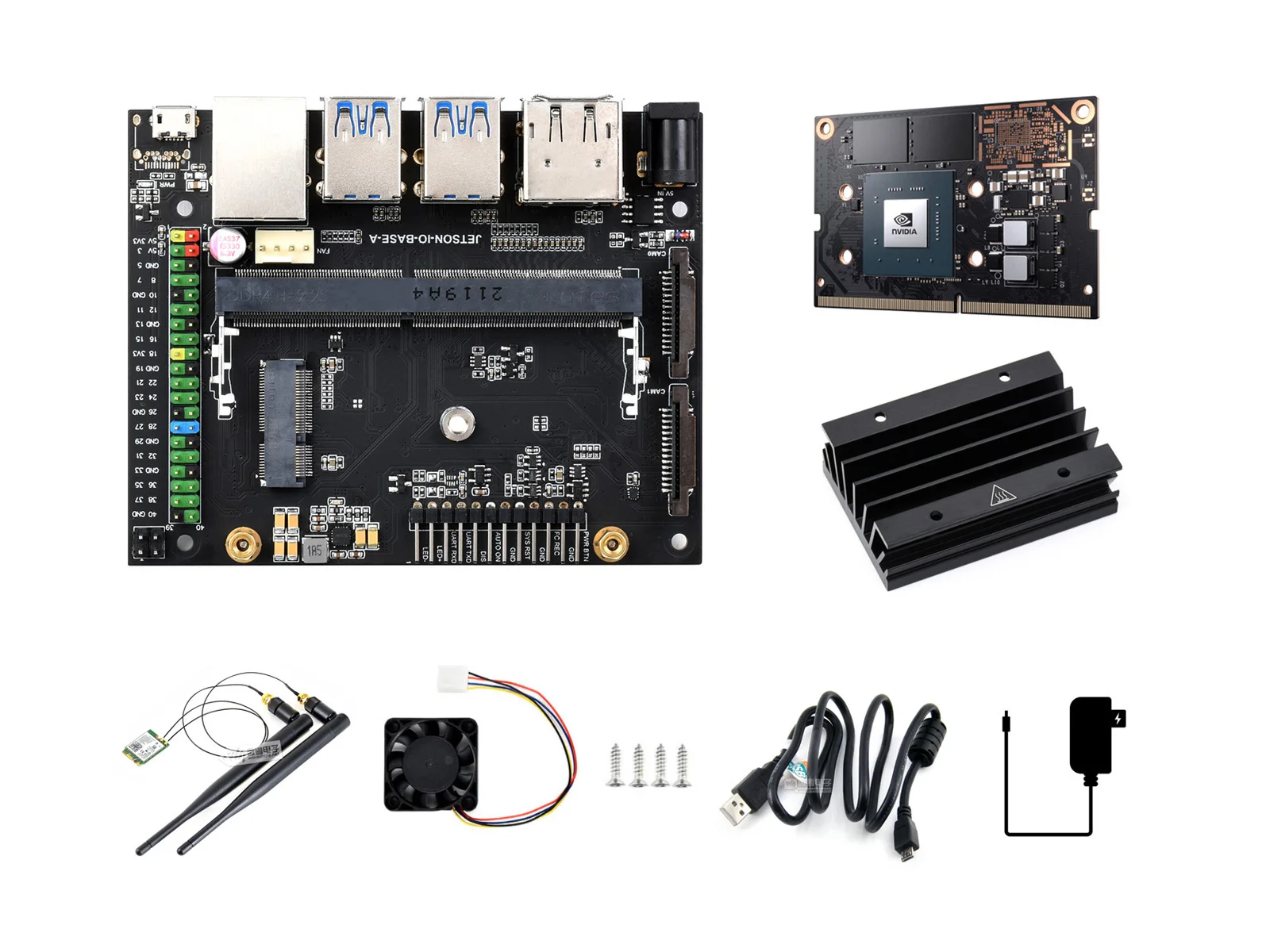 Imagem -04 - Jetson Nano Desenvolvimento Kit de Expansão Solução Alternativa de B01 Kit Módulo de Núcleo Nano Jetson Opcional