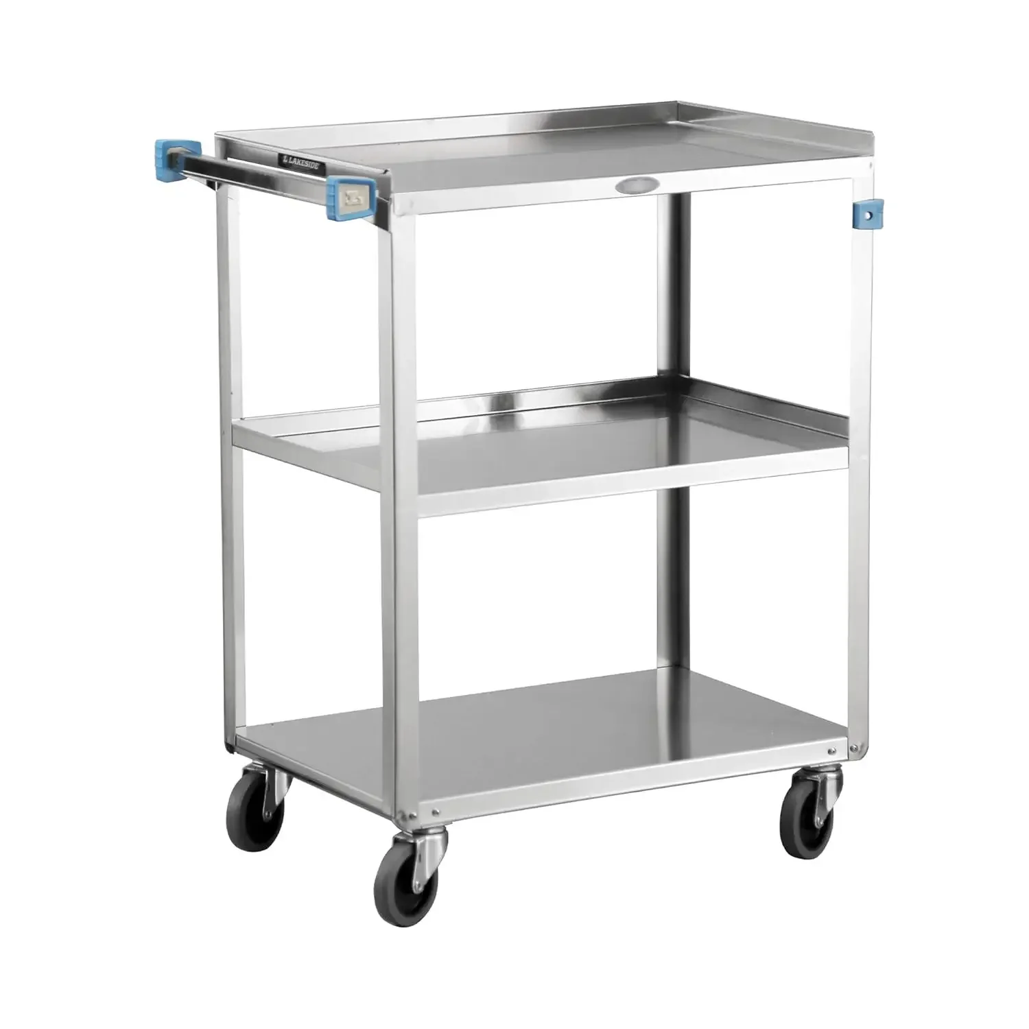 311 Utility Cart, Stainless Steel, 3 Shelves, 300 lb. Capacity (Fully Assembled)