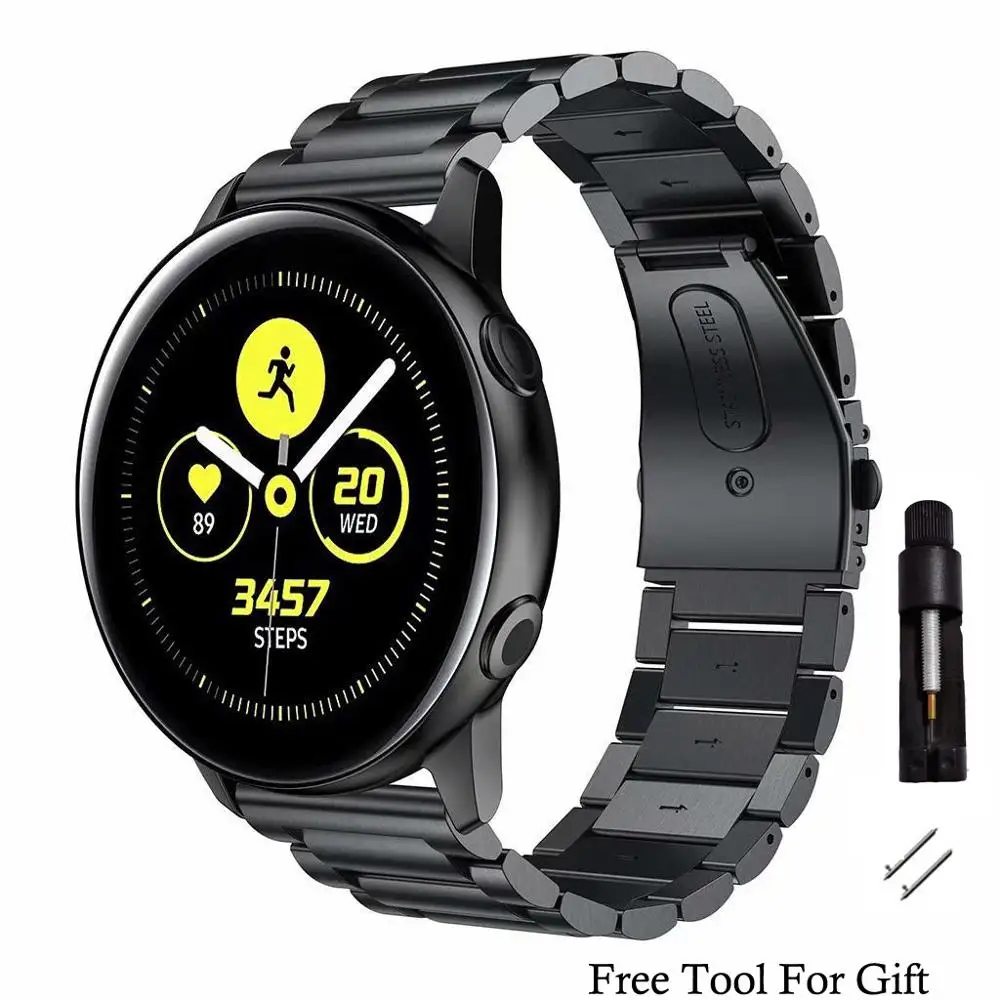 22mm 20mm Metal Strap for Samsung Galaxy Watch 7 6 5 4/Gear S3 Classic/Frontier Business Wristband for Huawei Watch GT6/5/4 46mm