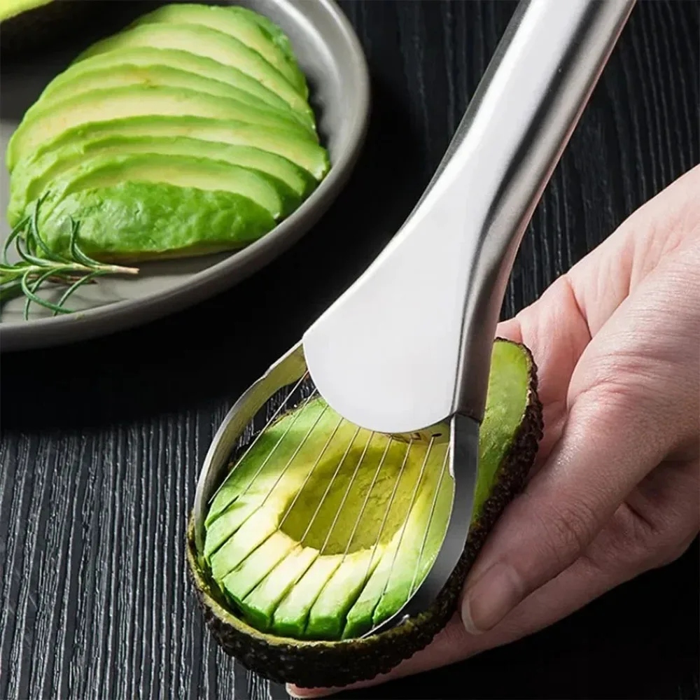 

1pc Avocado Knife Gadget Kitchen And Home Cutter Gadgets Cutting Artifact Dragon Fruit Stainless Steel Slices Kitchen Items