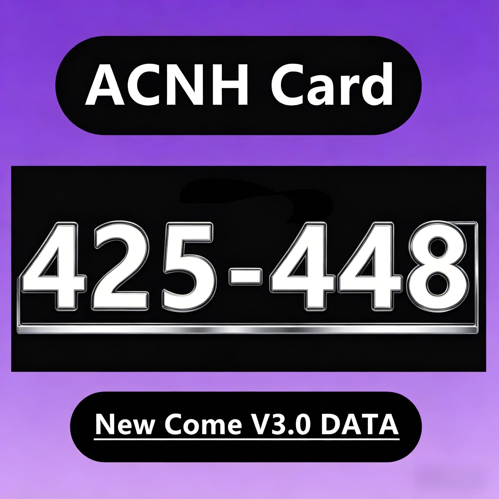 Cartes NFC ACNH Villager 425-448, ensemble complet de cartes à collectionner de personnages Resident, taille standard 85.5x54mm, boîte cadeau