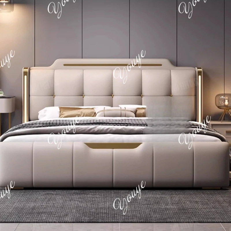 

Sleeping Storage Massage Bed Bedroom Leather European Massage Bed Simple Human Dog Massage Letto Matrimoniale Home Furniture