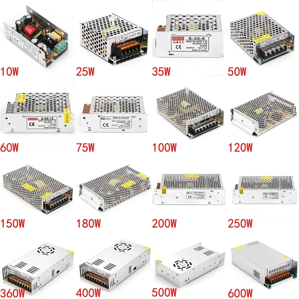 5V 12V 24V 36V Power Supply SMPS 5 12 24 36 V AC-DC 220V TO 5V 12V 24V 36V 1A 2A 3A 5A 10A 20A 30A Switching Power Supply SMPS