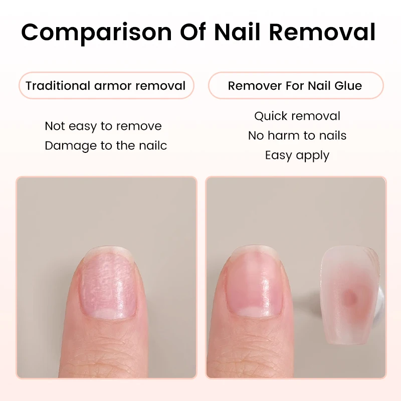 Ur açúcar 10g removedor de cola de unhas para pontas de unhas falsas remoção de gel imprensa falsa em unhas dissolução rápida ferramenta de arte de unhas de manicure líquida