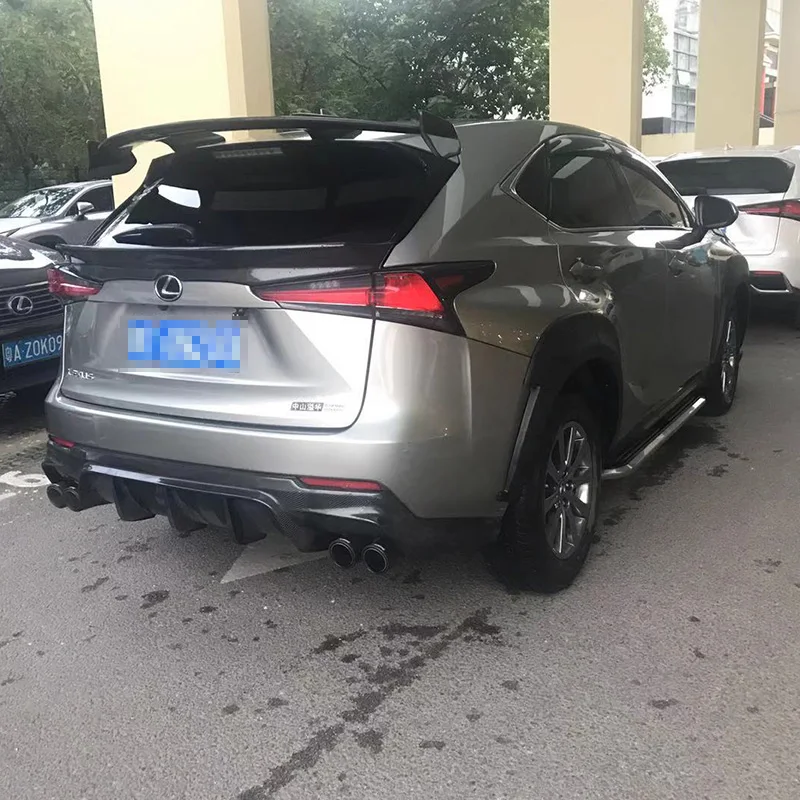 For Lexus NX200 Hatchback 2014-2020 ABS Material t Carbon Fiber Exterior Universal Spoiler Hatchback Rear Window Top Splitter