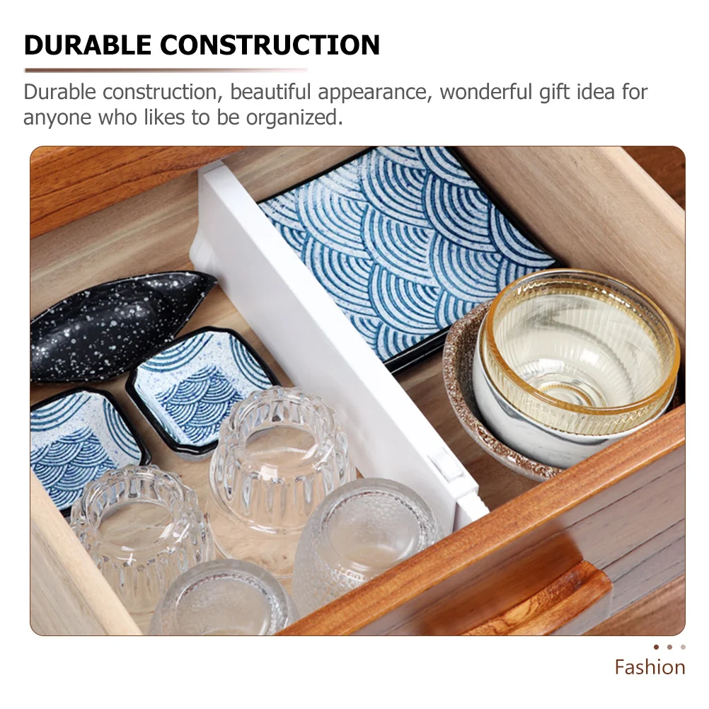 1 قطعة لوح مقسم قابل للسحب قسم بلاستيكي قابل للتعديل للمنزل المنظم أشتات تخزين Abs فواصل أدراج المنزلية