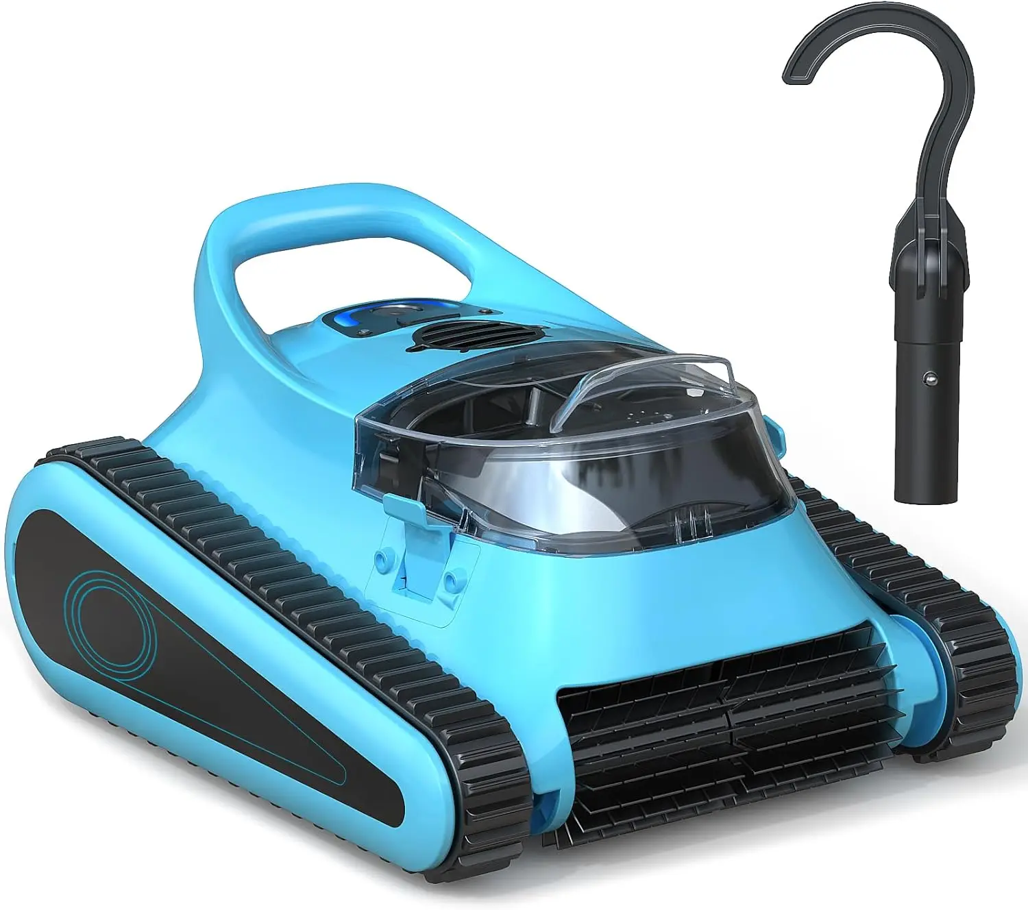 Vacuum for  Pools: Cordless Robot Robotic Pool Cleaners with Hook 180W Suction Auto Vacuums Wall Climbing Waterline