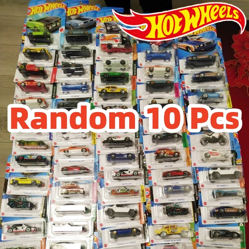 

10 Pcs Genuine Hotwheels Cars Random Shipment 10pcs 1:64 Diecast Sedan Alloy Traffic Vehicles Toys Car Collectibles Gifts