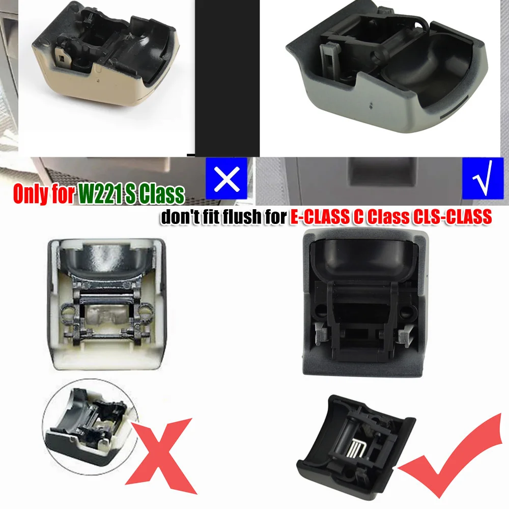 Car Sunroof Window Switch Button Cover Plastic 3 Color For Mercedes Benz S Class W221 2006-2013
