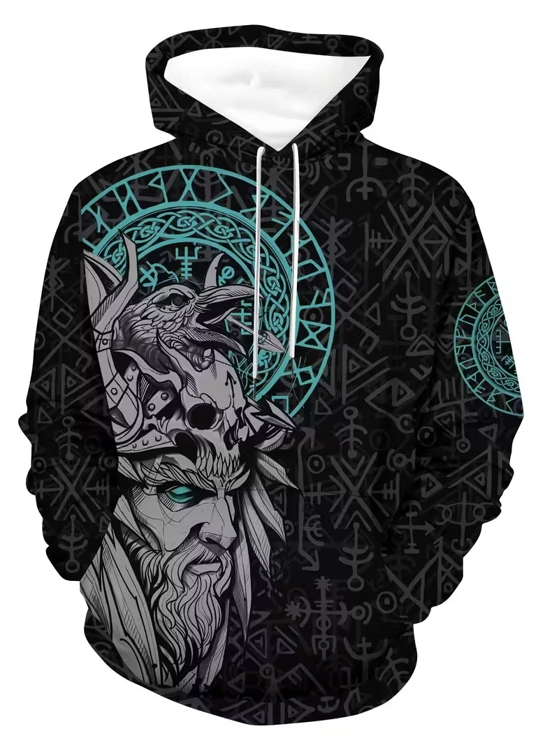 

2026 Fall Vintage Print Hoodie Western Cowboy Hoodie Sweatshirt Everyday Casual Oversized Pullover Vintage Street Wear.