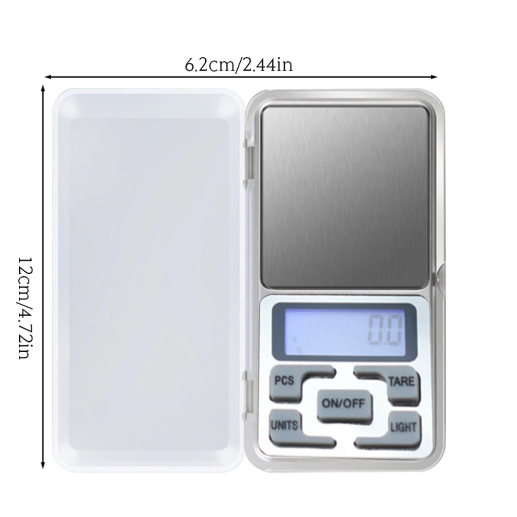 Jewelry Scale LCD Digital Pocket Electronic Balance Mini Portable Kitchen Food Scale  500g 0 1g