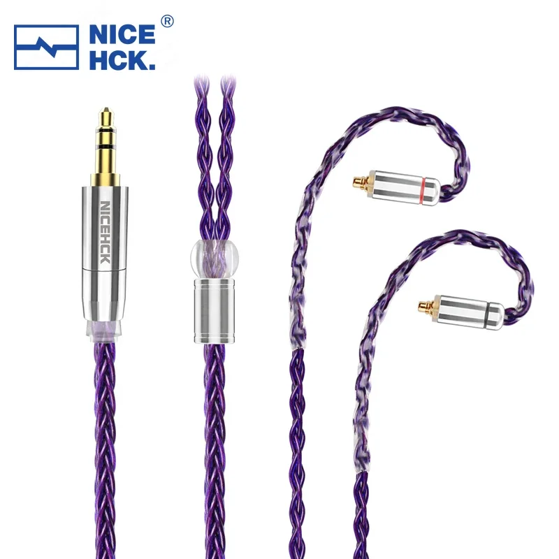 

NiceHCK PurpleSE импортный 8 Core FURUKAWA медные наушники-вкладыши, кабель 3,5/2,5/4,4 мм MMCX/0,78 мм 2 контакта для HS1670SS Youth