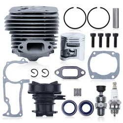 50mm Cylinder Piston Kit For Husqvarna 365 X-Torq, 372XP X-Torq Intake Manifold Oil Seal Gasket Dempression Valve Spark Plug
