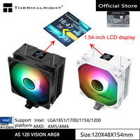 Thermalright TL-AS120 VISION ARGB Computer air cooling radiator, 4 heat pipes 1.54-inch LCD display (screen USB 9pin interface)
