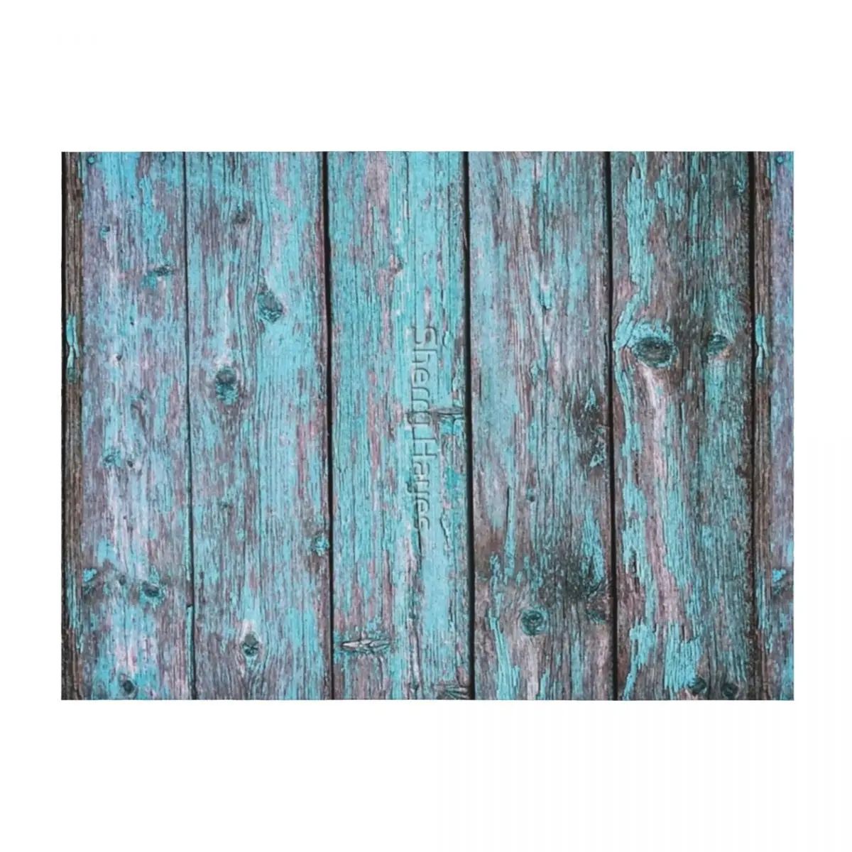 

Vintage Rustic Blue Aqua Teal Barn Wood Art Design Farmhouse Home Decor Throw Blanket Blankets For Baby Travel Blankets