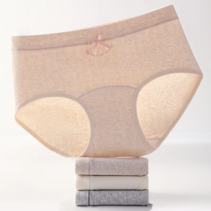 

3 шт. женские трусы со средней посадкой, дышащее сексуальное хлопковое нижнее белье, мягкие удобные трусики из чистого жаккарда, нижнее белье