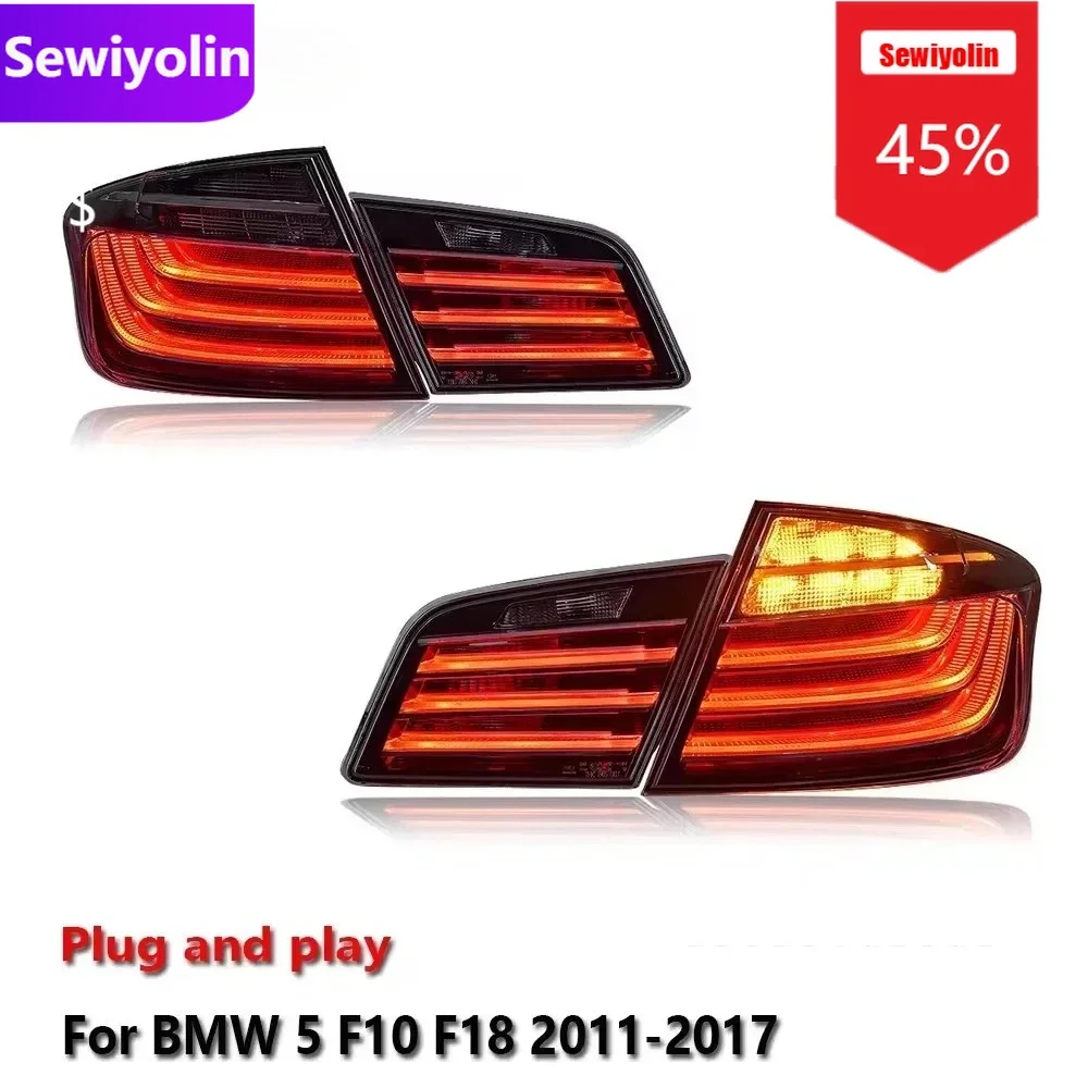 

Car DRL LED Tail Light Assemblies For BMW 5 F10 F18 2011-2017 Auto Rear Fog DRL Brake Turn Signal Lamp Plug and Play