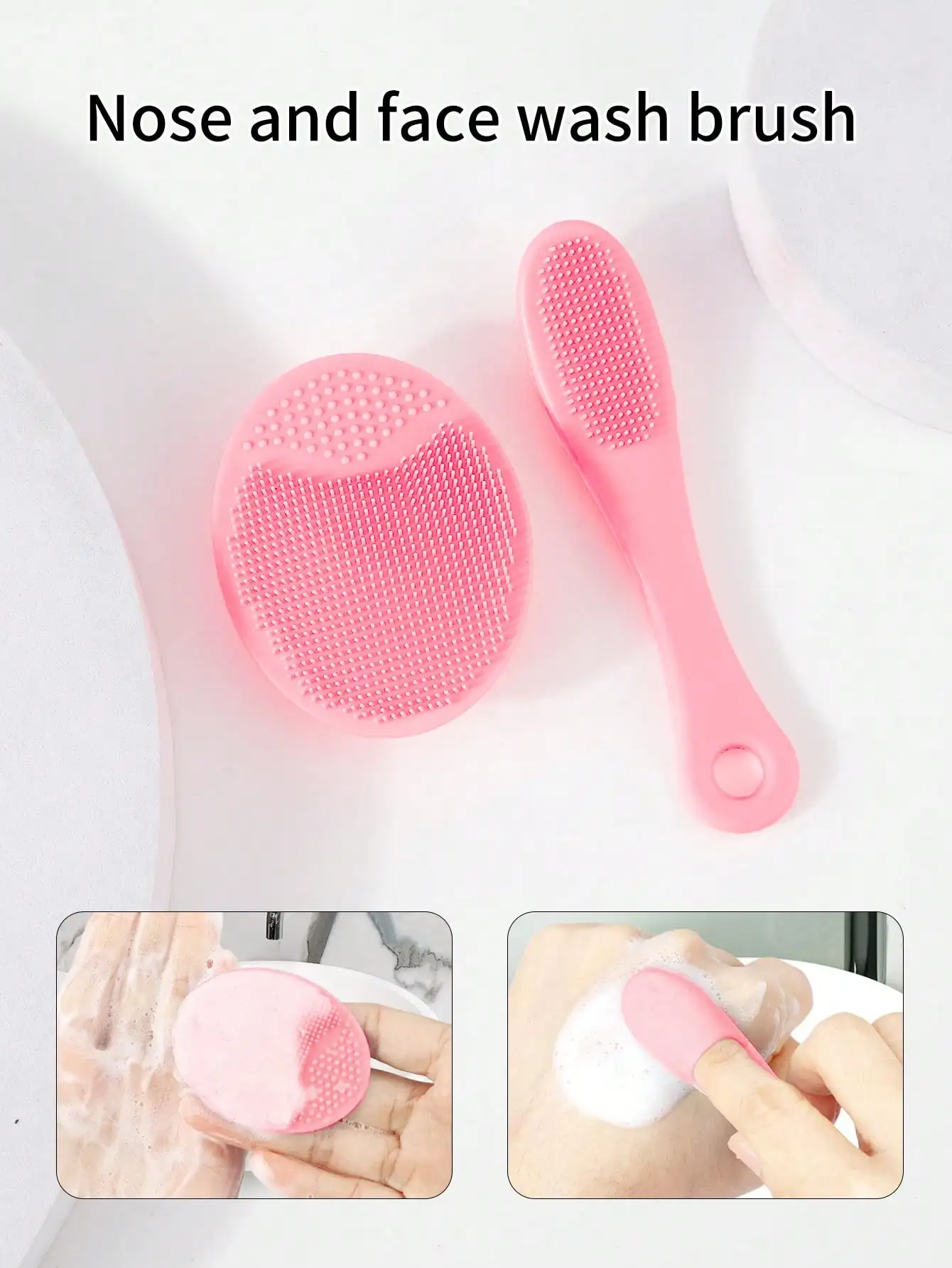 

WANMEI 1pc Soft Silicone Body Exfoliating Brush, Handheld Shower Cleansing Brush, Effectively Removes Shower Calluses And Gently Massages, Brand, Suitable For Living Room, Bedroom, Bathroom And Other Home Decor, Travel Essential, Wedding, Party, Birthday