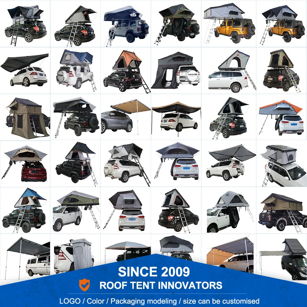 Picture 7: Exclusive Design Rooftoptent Trading 4x4 Camper Light Weight Triangle Suv Car Rooftop Tent for Suv