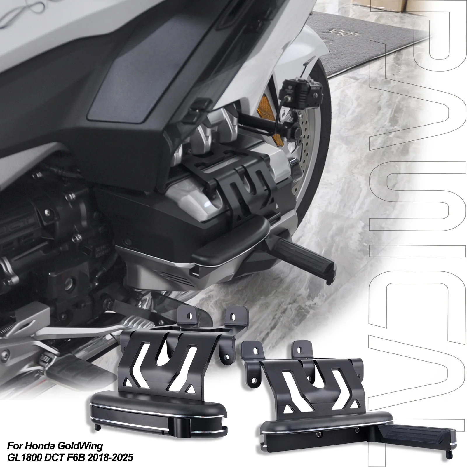 

PANICAL Motorcycle Pedal for Honda GoldWing GL1800 DCT F6B 2021-2025 Folding Pedal Cruise Pedal Kit Accessories