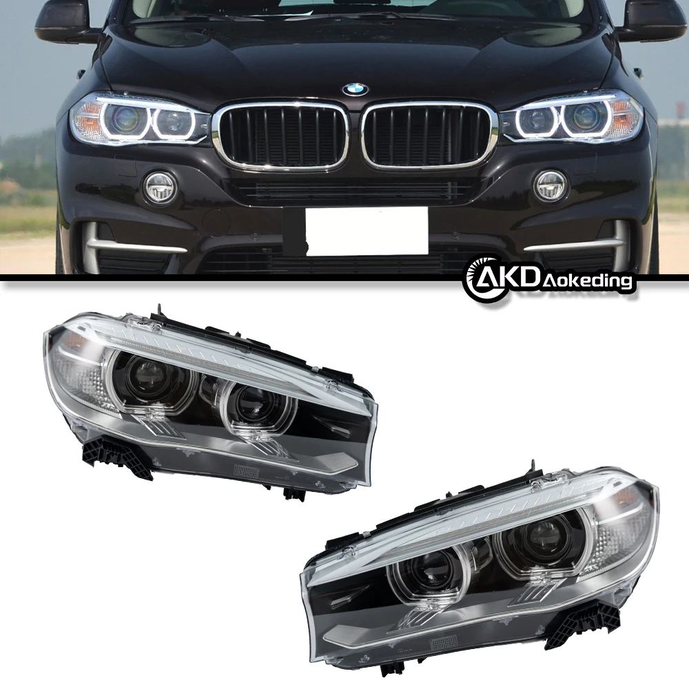 

Auto Parts For X5 F15 Headlights 2014-2018 X6 F16 latest Styling LED Daytime Lights Dual Projector Car Accesorios Modified