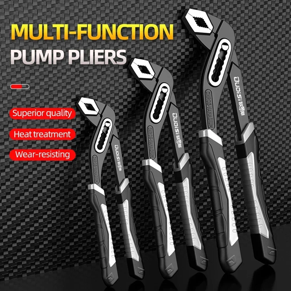 

Multifunctional Large Caliber Water Pump Pliers Adjustable Water Pipe Pliers Large Opening Pipe Pliers Bathroom Faucet Wrench