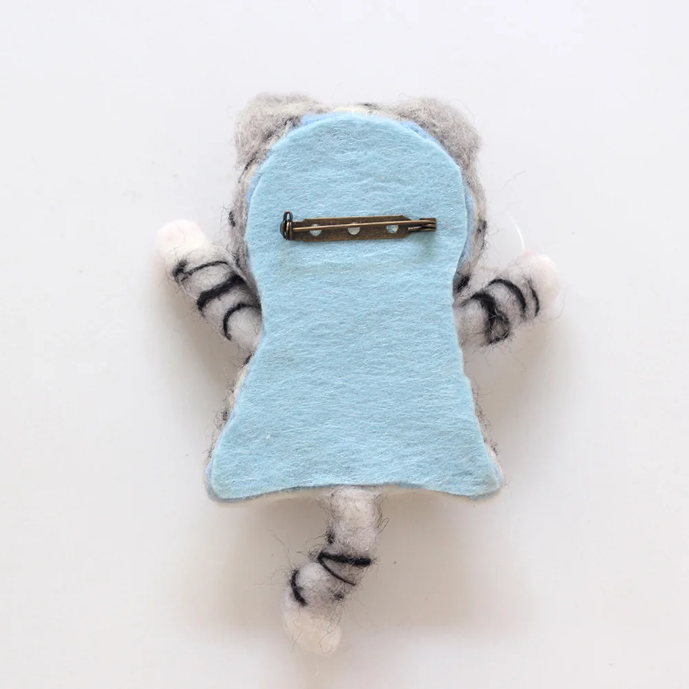 

1Set Cat Wool Felt Kit Handmade Needlecraft Felting Kit DIY Material Package Suitable for DIY Crafts and Wool Felt Making