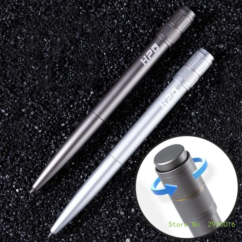 Metal Gel Pen Writable Spinning Pen Rotating Pen Twist to Retract Decompression Writing Pen for Adult Relieve Stress