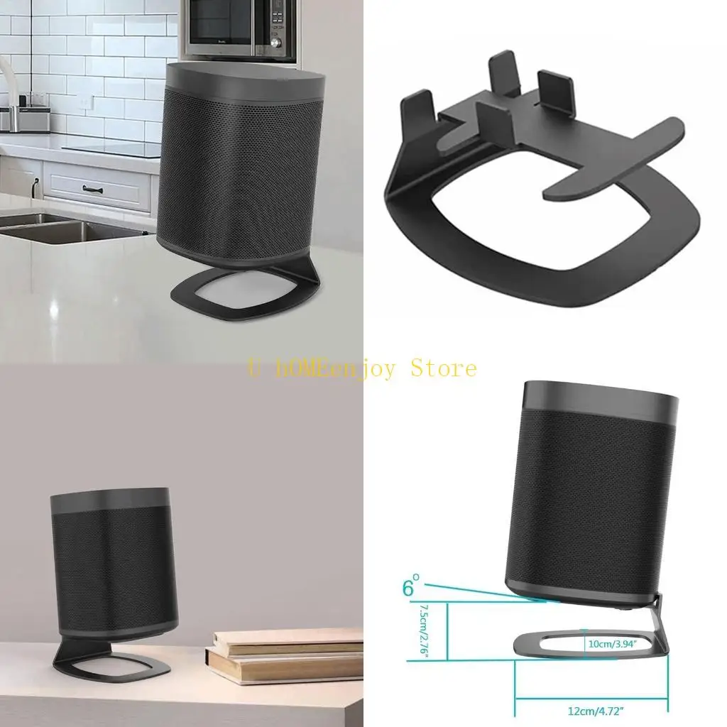 

B0KF Desktop Bracket Stand Holder for one SL/for PLAY 1 Sound Speaker Sturdy Metal Rack Speaker Accessories for Desk