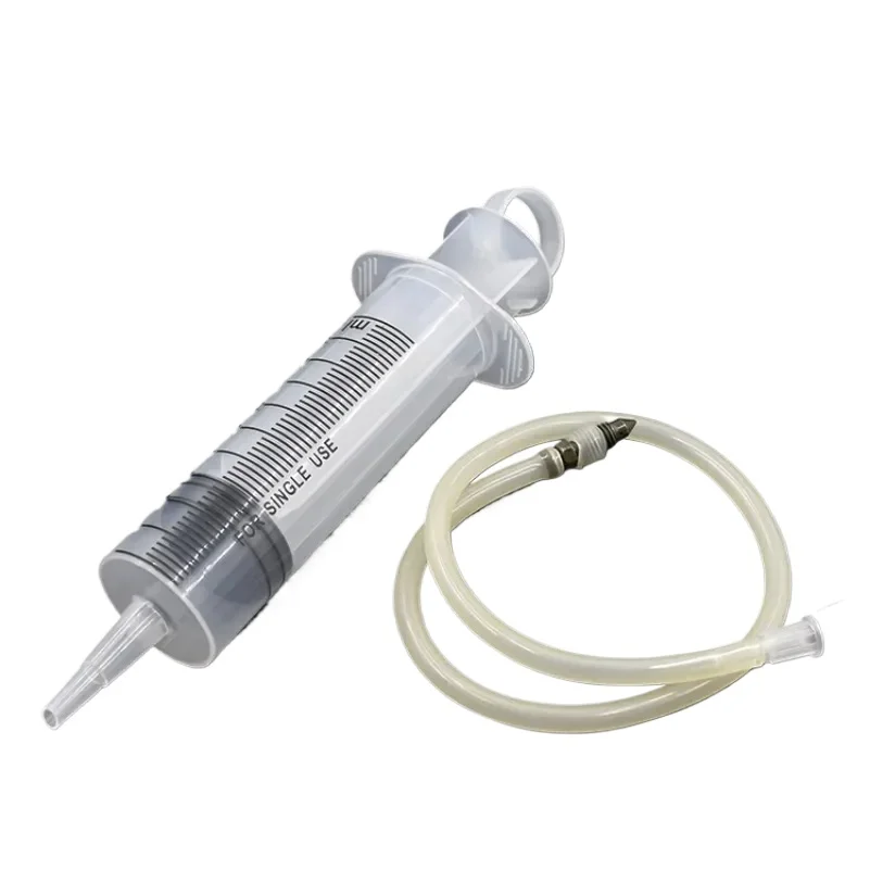 Tool 100ML Large Capacity Plastic Syringe Reusable Washable Pump  Measuring Suction Injector for Oil Fluid Water