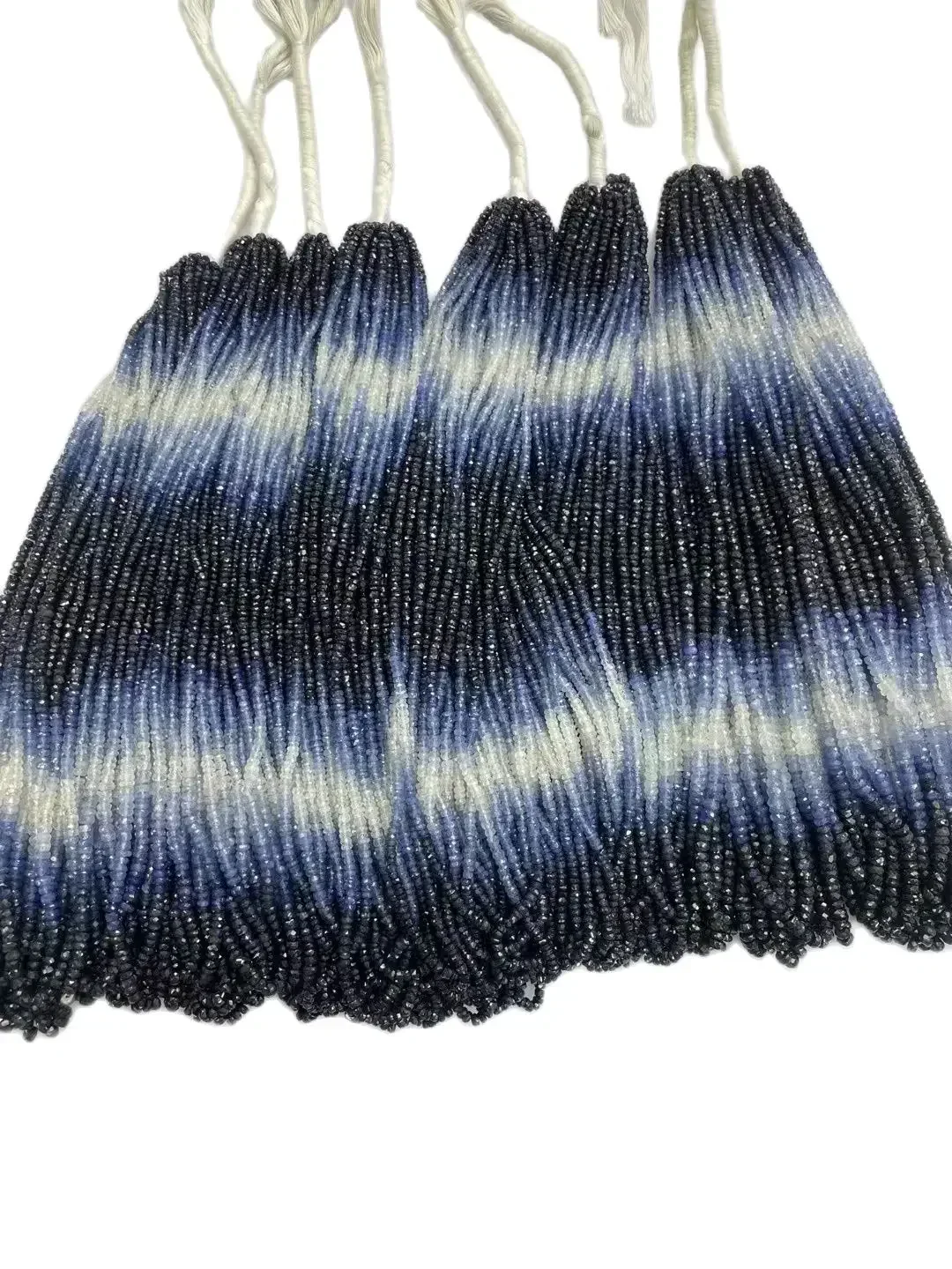 

AA Natural Sapphire Faceted Roundel Loose Beads 3mm 40cm - DIY Charming Energy Jewelry Making Necklace Beads