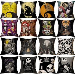 40/45/50cm Halloween Cushion Cover Pumpkin Bat Wizard Ghost Halloween Decor For Home Pillowcase Halloween Part Gifts