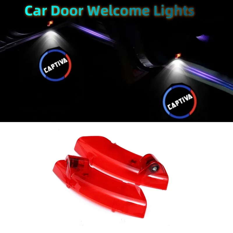 

2pcs Ghost Shadow Lights Puddle Lights LED Welcome Car Door Lights For Chevrolet Captiva 2007 2008-2018 Car Accessories Interior