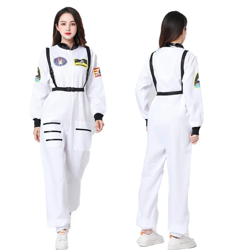 loween Astronauta Tuta spaziale Pilota CoS Costume Attore Astronauta Abbigliamento Spettacolo teatrale Abbigliamento tradizionale cinese da donna