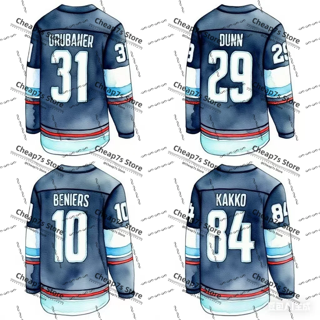 

Drop Shipping High Quality Brandon Tanev Kaapo Kakko Dunn Seattle Hockey Jersey
