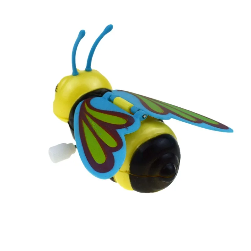 Giocattoli creativi divertenti a orologeria Wind Up Will Swing Wings Bumblebee Bee Model Cartoon Animal Clockwork Toys regali di pasqua per bambini