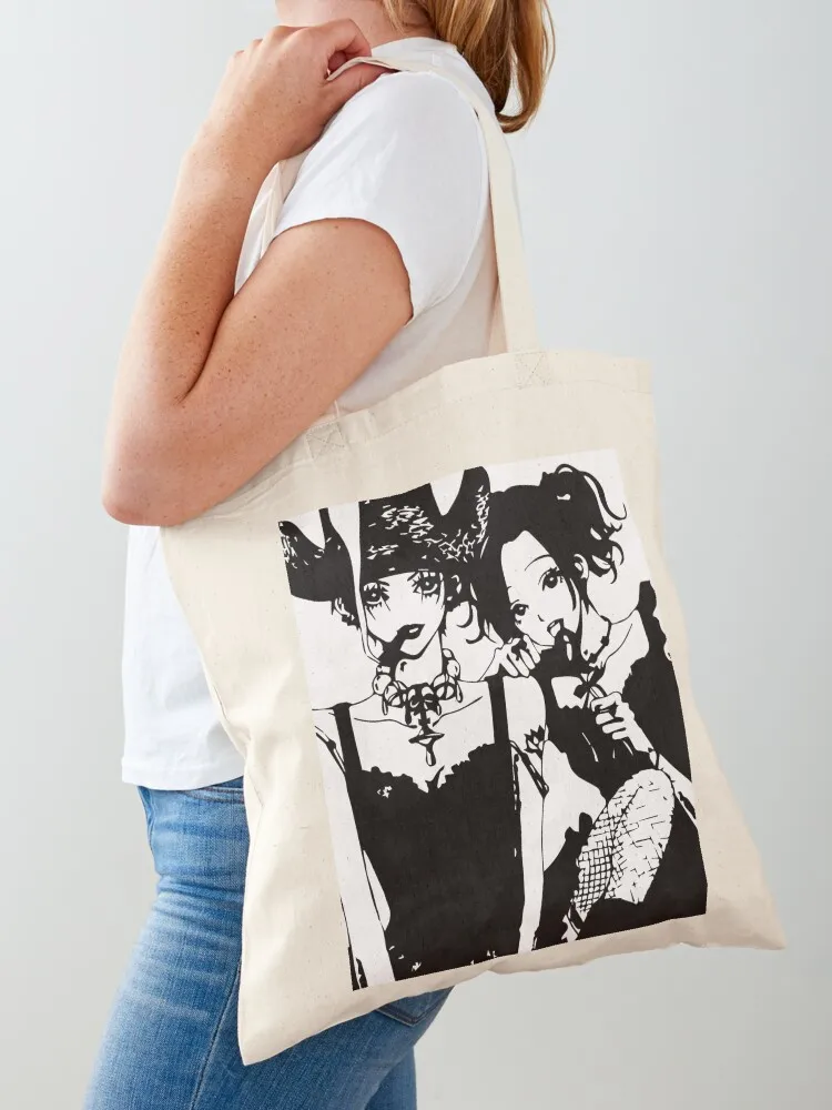 

Black and white nana Ai Yazawa Tote Bag sacs de shopping Women's bags shopping bags foldable Shopper handbag