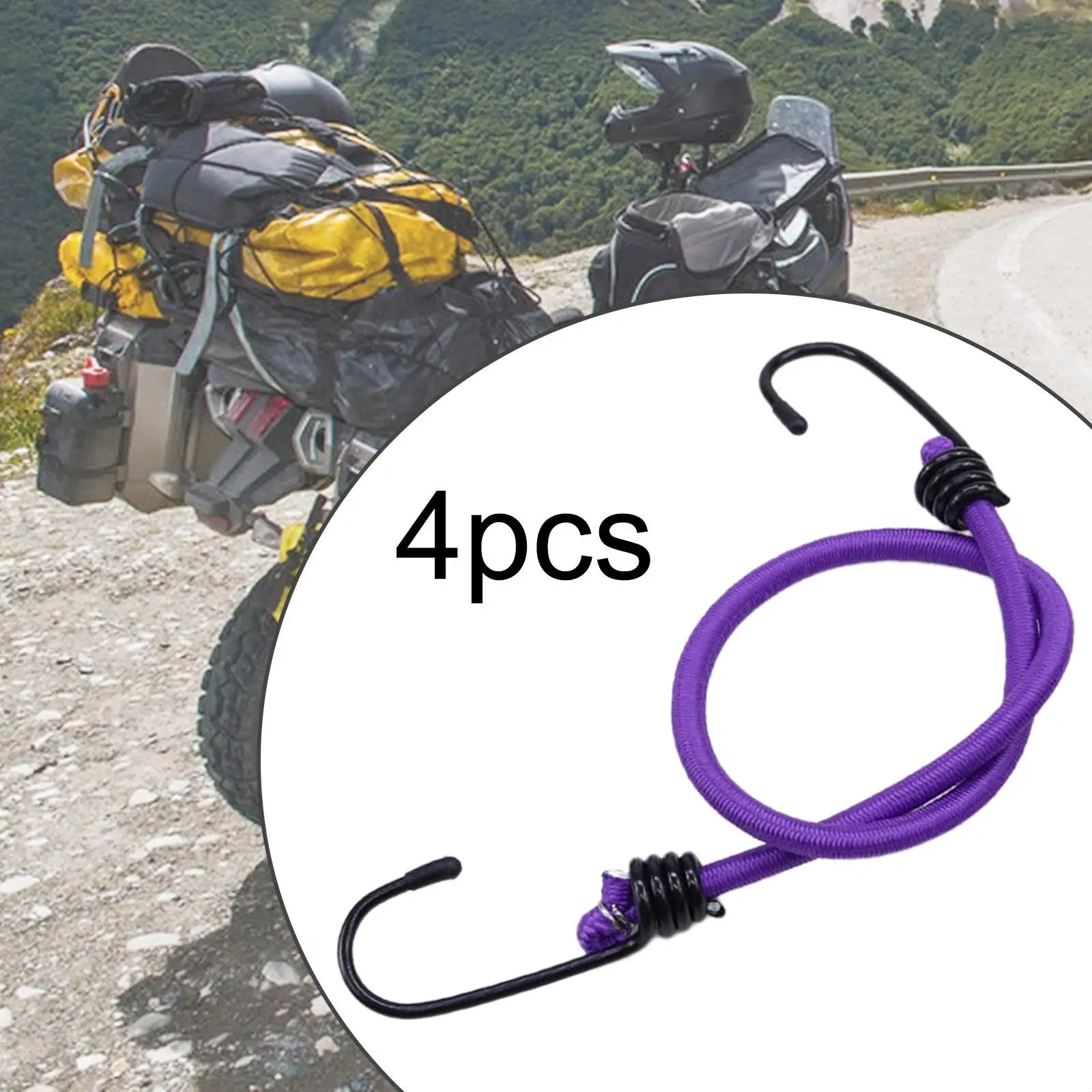 Durable Polypropylene Small Bungee Cord with Hooks for Outdoor Luggage Roof Racks and Hunting