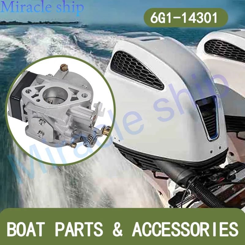 

Карбюратор 6G1-14301-01 6N0-14301-10 для подвесного 2-тактного двигателя Yamaha 6HP 8hp 6G1-14301-10 6N0-14301-20-00