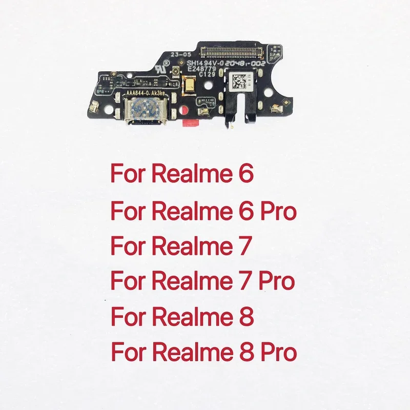 USB Charging Charger Dock Port Board Flex Cable For Oppo Realme 6 7 6 Pro 7 Pro Charge Board Connector Repair Parts